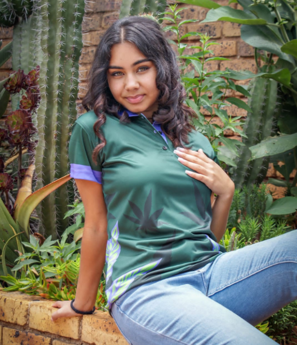 Green and Purple Golf Shirts