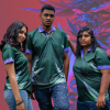 Green and Purple Golf Shirts
