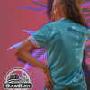 White and Teal Golf Shirts