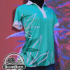 White and Teal Golf Shirts